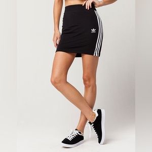 Adidas 3 striped mini skirt
